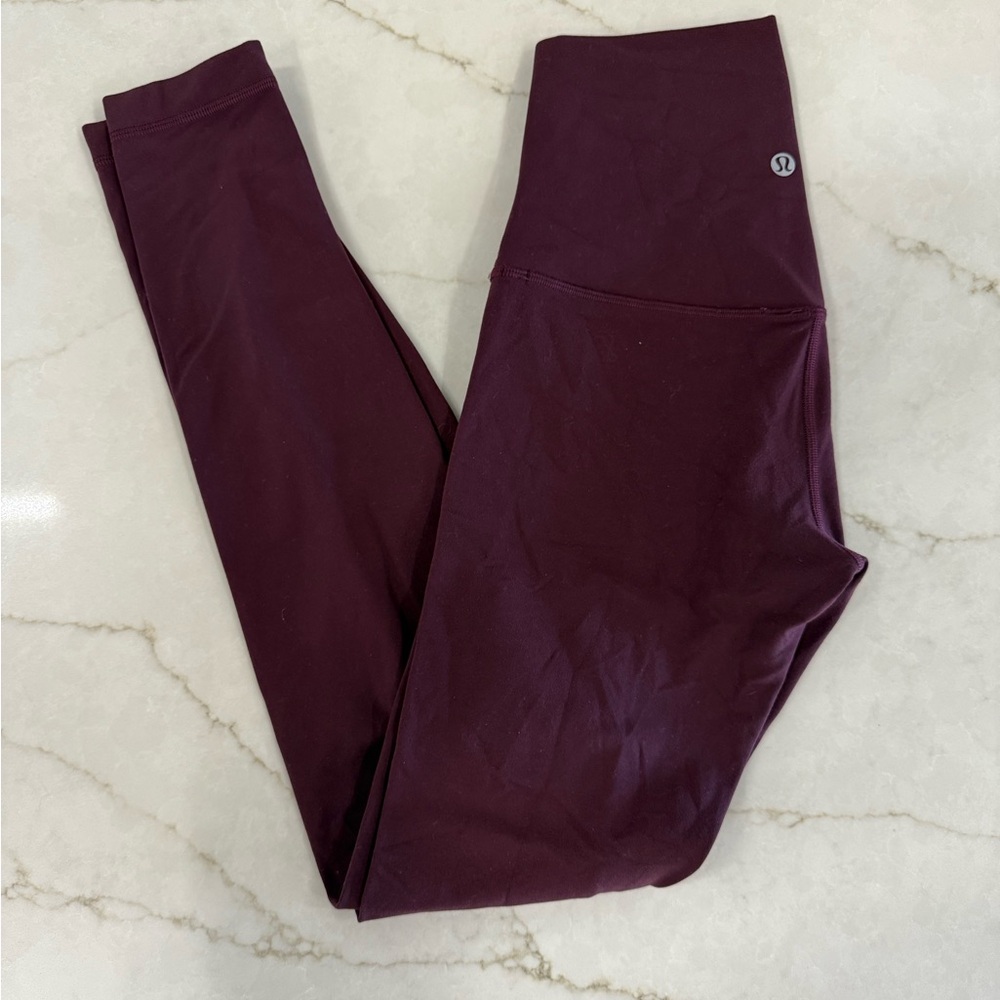 Lululemon Burgundy align Leggings